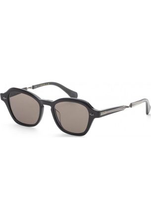 Garrett Leight Womens ML2055 50 BKGMSFLAVA Rell Sunglasses - Black - One Size