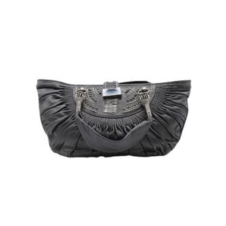Dior Pre-owned Pleated Pliss&eacute; Tote - Dames - Pre-owned - Grijs - Maat: ONE Size Leer