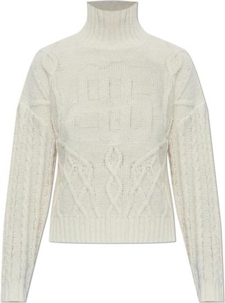 Munthe Sweater Loganberry - Dames - Coltruien - Beige - XL - Katoen - Truien & Vesten