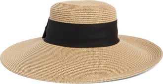Nordstrom Rack Floppy Bow Sun Hat in Natural at Nordstrom Rack