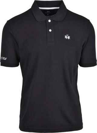 La Martina Polo - Heren - Polos - Zwart - XL - Katoen - Tops