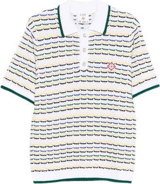 Casablanca Msp 26Kw 126001-White - Heren - Polos - Veelkleurig - XL - Katoen - Tops