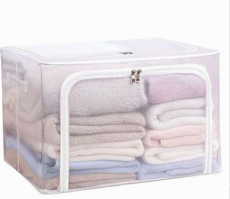 Trade Shop Trade Shop - Box Scatola Salvaspazio Portatutto Vestiti Armadio Organizer 60x45x40 Cm 59983