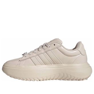 adidas (WMNS) adidas Grand Court Platform Beige Brown JH8667