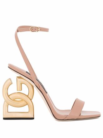 Dolce & Gabbana 3.5 lakleren 105mm sandalen - Beige