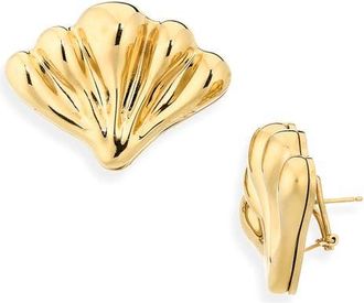 Chlo&eacute; Mirror Earrings in Gold/silver at Nordstrom