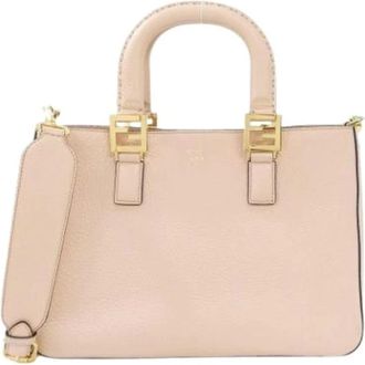 Fendi Pre-owned Handbags, female, Pink, Size: ONE SIZE Pre-owned Vintage Handbag