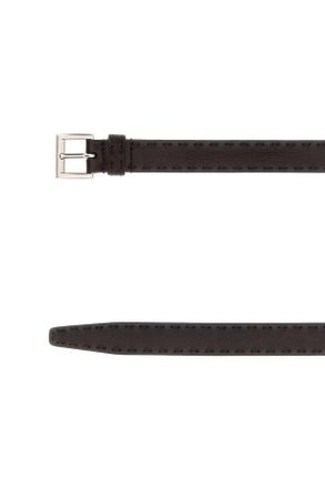 Prada Mens Brown Nappa Leather Belt Caffe Cinture Caffe