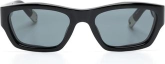Jacquemus Trapezium-Frame Zonnebril - Heren - Zonnebrillen - Zwart - ONE Size - Accessoires