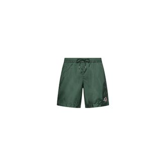 Moncler Moncler Logo Patch Swim Shorts, Men, Green, Size: Xxl