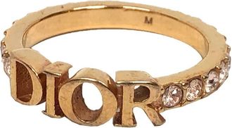 Dior Gold Metal Band Ring (Pre-Owned)