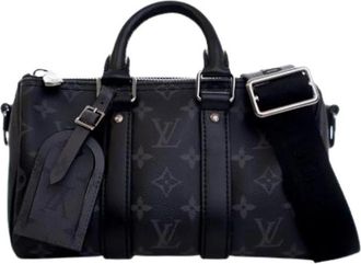 Louis Vuitton Pre-owned Keepall Bandouliere 25 - unisex - Vintage Handtas - Zwart - ONE Size - Vintage