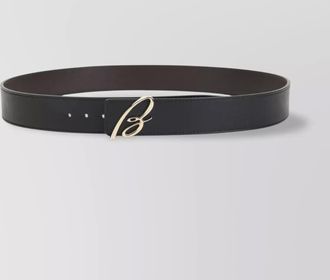 Brioni logo reversible leather belt