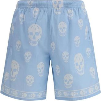 Alexander McQueen Alexander McQueen, Casual Shorts, male, Blue, Size: M Polyamide Bermuda Shorts