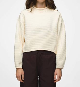 Prana Send Off Pullover In Sweet Cream