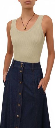 Zimmermann Mahon Scoop Tank In Light Khaki