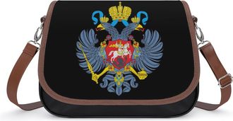 Generic Coat of Arms of Russia Small Womens Crossbody Bags Shoulder Handbag with Adjustable Strap for Travel