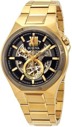 Bulova Classic Automatic Black Dial Mens Watch 98A178