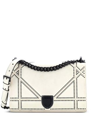 Dior Diorama Flap Bag Studded Leather Medium shoulder bag - Beige