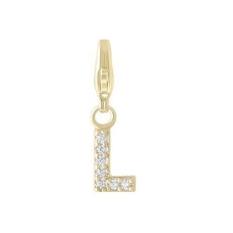 Electric Picks Initial Charm in Gold - L at Nordstrom
