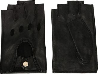 Kazar Vingerloze autohandschoenen kussen - Dames - Handschoenen - Zwart - L - Leer - Accessoires