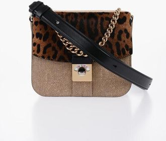 Maison Margiela Borsa Effetto Rafia con Dettaglio in Cavallino taglia Unica