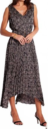 Bishop + Young Highbrow Pleated Dress In Black