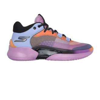Skechers Resagrip Speckle basketbalschoenen voor heren (Paars/Oranje)
