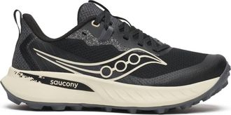 Saucony Womens Peregrine 15 Trail Running Shoe In Black/pearl