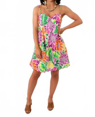 Fate Margarita Vibes Mini Dress In Tropical Print
