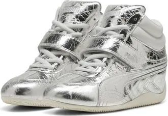 Puma Speedcat Wedge Lustre Sneaker in Puma Silver/vapor Gray at Nordstrom, Size 9.5