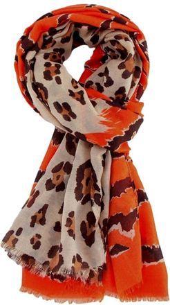 Generic Purple Possum Leopard Print Scarf Animal Print Black Zebra Stripes Wrap Ladies Orange Brown Cream Large Shawl