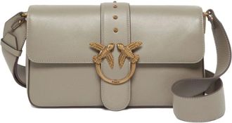 Pinko Pinko, Dames, Tassen, Beige, Maat: ONE Size Leer