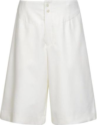 Jacquemus Long Shorts - Heren - Korte Broeken - Wit - XS - Wol - Korte Broeken