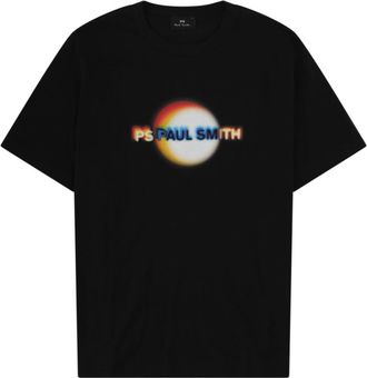 Paul Smith Black Graphic Crew Neck T-Shirt