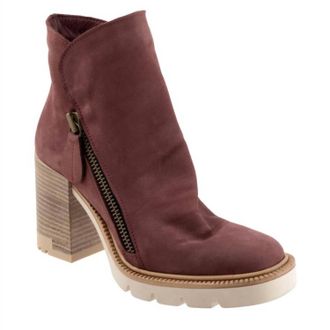 Bueno Womens Elliott Boots In Dark Wine