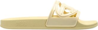 Diesel Sandali slides SA-CLYDE con logo - Giallo