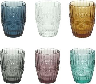 Tognana Juego De 6 Vasos 280 Cc En Cristal Multicolor