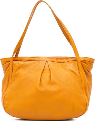 Loewe Pre-owned Womens Leather Shoulder Bag - Orange - One Size