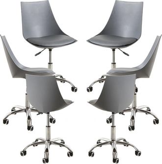 Regalos Miguel Packs Sillas - Pack 6 Sillas Blok Office - Gris Oscuro