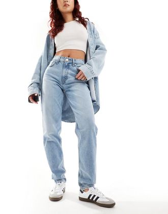 Levi's Mom jeans a vita alta azzurri-Blu
