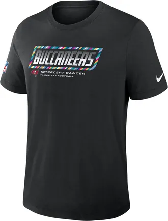 Nike Tampa Bay Buccaneers Crucial Catch Sideline Nike Mens Dri-FIT NFL T-Shirt in Black | 034J00AZUV-F9R