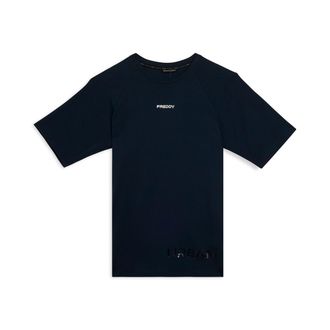 Freddy T-shirt slim con stampa lucida sul davanti