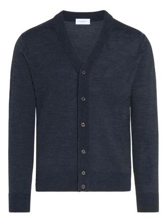 Paolo Pecora Cardigan con bottoni e scollo a V - Blu