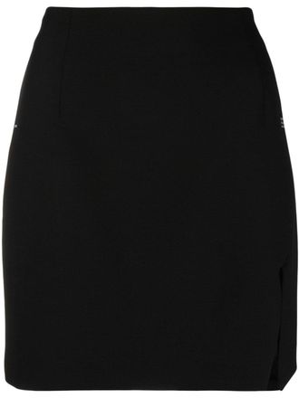 Off-white Mini-rok met tekst - Zwart