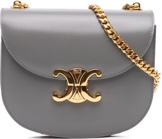 Celine Pre-owned Celine Teen Shiny Calfskin Triomphe Besace Clea Chain Crossbody Ladies D1IN94RIMN72KTI9