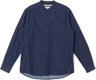White Mountaineering Denim Overhemd - Heren - Spijkeroverhemden - Blauw - XL - Denim - Overhemden