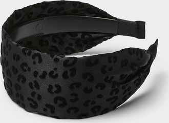 Simons Womens Leopard wide headband