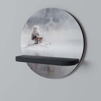 OEM Silent Cabin Estante Redondo Negro