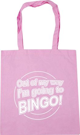 HippoWarehouse Out of my way Im going bingo Tote Shopping Gym Beach Bag 42cm x38cm, 10 litres